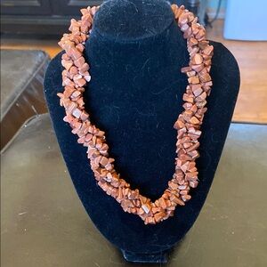 Chunky Brown Multi-Strand Necklace